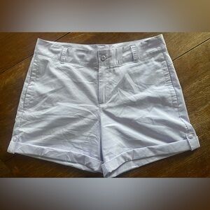 Columbia Silver Ridge Utility Shorts Womens Size 12 Purple Active Fit 4" Inseam